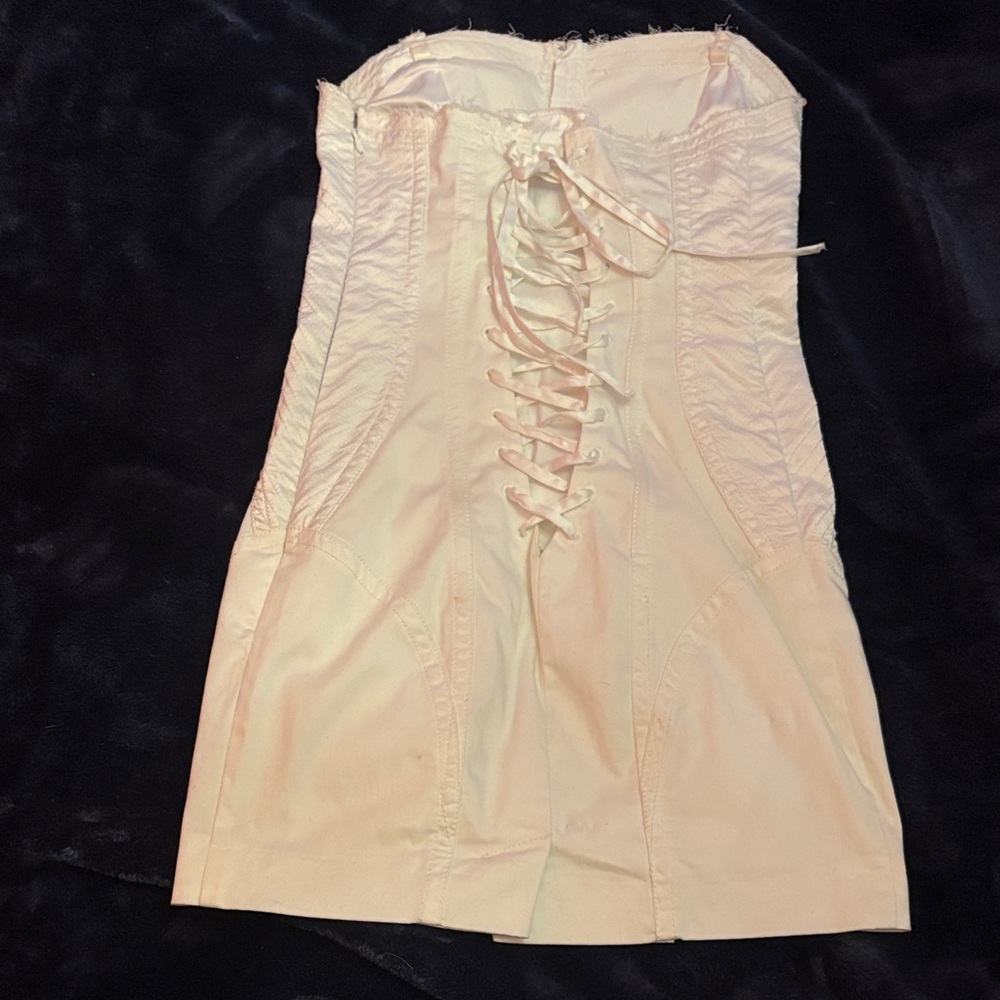 Y2K VINTAGE Guess White Corset-Style Dress